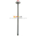 380V 3.5kw titanium tubular heater dengan flensa